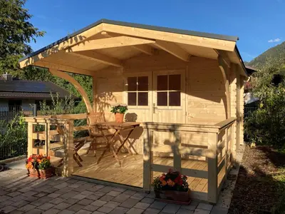 Ein Balkon oder eine Terrasse in der Unterkunft Bodenschneid Suiten Neureuthblick