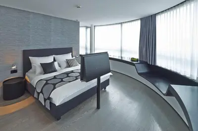 Ein Bett oder Betten in einem Zimmer der Unterkunft Hotel Campus At Home