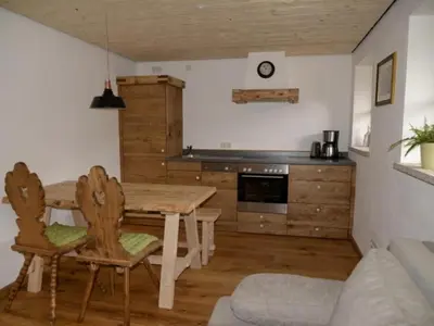 Küche/Küchenzeile in der Unterkunft Mühle zu Waching