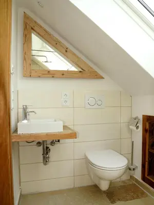 Ein Badezimmer in der Unterkunft Mühle zu Waching