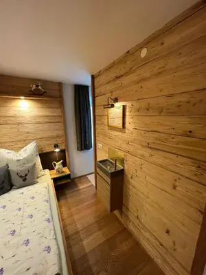 Ein Bett oder Betten in einem Zimmer der Unterkunft Ferienwohnung Lechraum in Waal