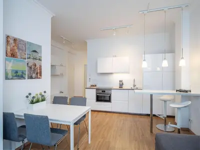 Küche/Küchenzeile in der Unterkunft Great Studio
