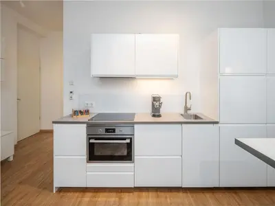 Küche/Küchenzeile in der Unterkunft Great Studio