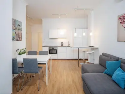 Küche/Küchenzeile in der Unterkunft Great Studio