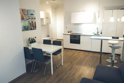 Küche/Küchenzeile in der Unterkunft Great Studio