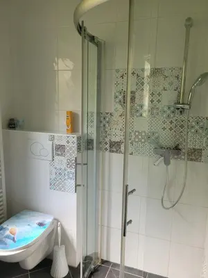 Ein Badezimmer in der Unterkunft Südländische Flair