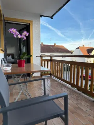 Ein Balkon oder eine Terrasse in der Unterkunft Gasthof Schrätzenstaller