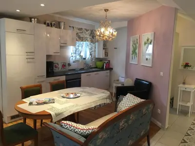 Küche/Küchenzeile in der Unterkunft Haus Alpenrose, Ferienwohnung 5