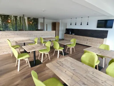 Ein Sitzbereich in der Unterkunft Living Hallertau