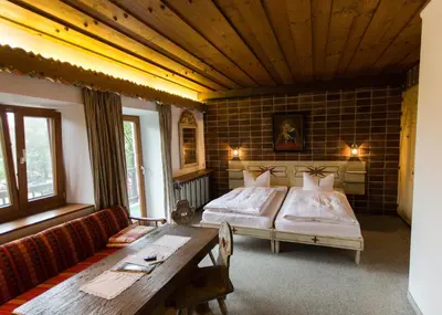 Ein Bett oder Betten in einem Zimmer der Unterkunft Landhaus Griessee