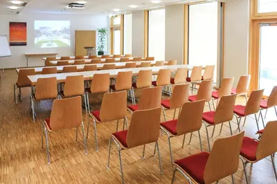 Der Geschäftsbereich oder Konferenzraum in der Unterkunft Ammerseehäuser