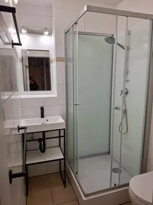 Ein Badezimmer in der Unterkunft Residenz Peckmann
