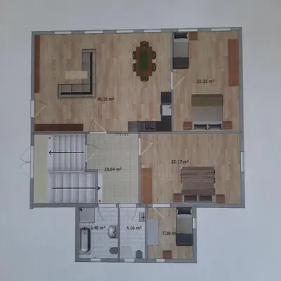 Grundriss der Unterkunft Ferienwohnung Kopold 