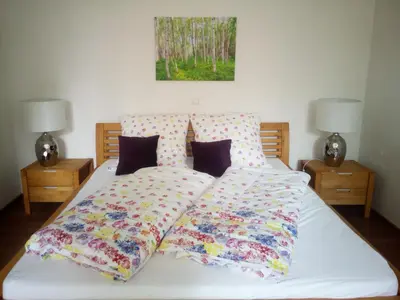 Ein Bett oder Betten in einem Zimmer der Unterkunft Ferienwohnung Kopold 