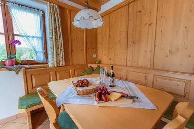 Getränke in der Unterkunft Ferienwohnung Berghof