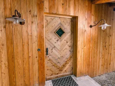 Ein Badezimmer in der Unterkunft Alpenchalet Kogel - Blick auf Tölz und ins Karwendel