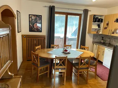 Küche/Küchenzeile in der Unterkunft Birkensteiner Sonnenblick