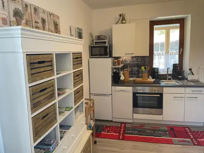 Küche/Küchenzeile in der Unterkunft Birkensteiner Sonnenblick
