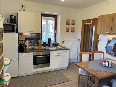 Küche/Küchenzeile in der Unterkunft Birkensteiner Sonnenblick