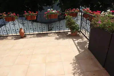 Ein Balkon oder eine Terrasse in der Unterkunft Hotel Villa Toscana