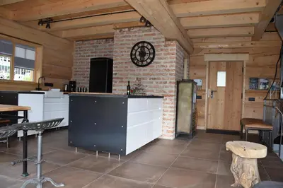 Küche/Küchenzeile in der Unterkunft Ferienhaus Chalet-Ettal