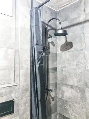Ein Badezimmer in der Unterkunft Ferienhaus Chalet-Ettal