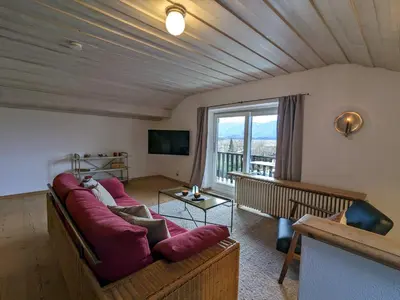 TV/Unterhaltungsangebot in der Unterkunft Ferienwohnung Murnauer Moos