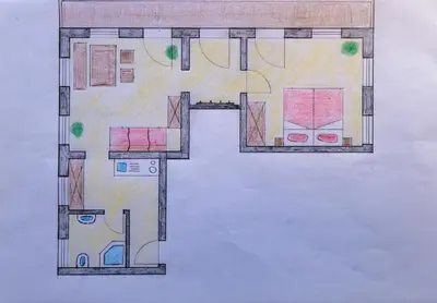 Grundriss der Unterkunft Ferienwohnung Stephanie & Claus Sennhofer, Kreuth-Glashütte