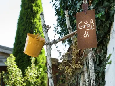 Ein Zertifikat, Auszeichnung, Logo oder anderes Dokument, das in der Unterkunft Garden Stay in Steingaden ausgestellt ist