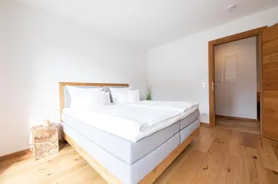 Ein Bett oder Betten in einem Zimmer der Unterkunft Riverside