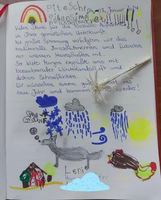 Grundriss der Unterkunft Ferienwohnung Schmidt - Natur und Ruhe