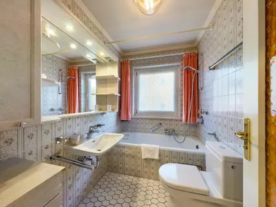 Ein Badezimmer in der Unterkunft FeWo Wankblick