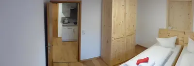 Ein Bett oder Betten in einem Zimmer der Unterkunft Ferienwohnung Uferweg