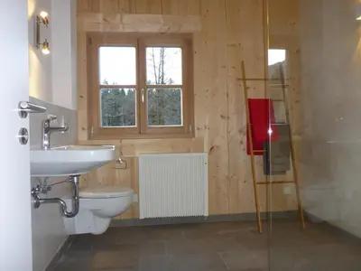 Ein Badezimmer in der Unterkunft Ferienwohnung Uferweg