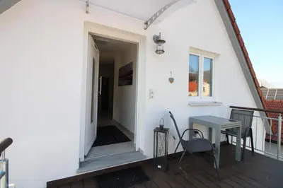 Ein Balkon oder eine Terrasse in der Unterkunft CASA STROBL