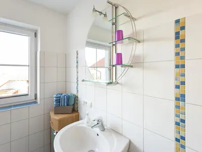 Ein Badezimmer in der Unterkunft Tolles Bauernhaus im Allgaeu mit Alpenblick