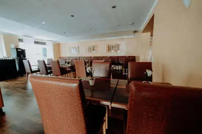 Ein Sitzbereich in der Unterkunft Hotel Ars Vivendi München