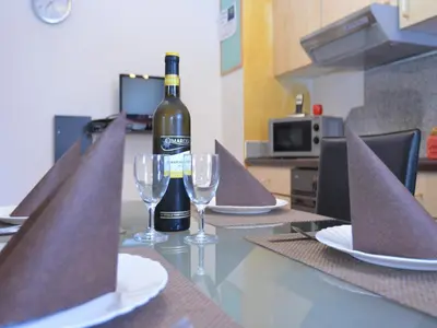 Küche/Küchenzeile in der Unterkunft Gemütliche Ferienwohnung, Lechbruck