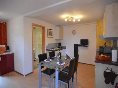 Küche/Küchenzeile in der Unterkunft Gemütliche Ferienwohnung, Lechbruck