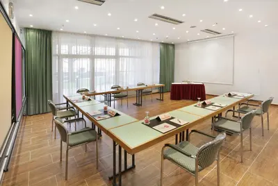 Der Geschäftsbereich oder Konferenzraum in der Unterkunft Michel Hotel Landshut Kaiserhof an der Isar Stadtzentrum