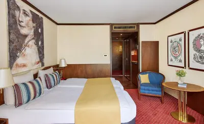 Ein Sitzbereich in der Unterkunft Living Hotel Prinzessin Elisabeth