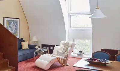 Ein Sitzbereich in der Unterkunft Living Hotel Prinzessin Elisabeth