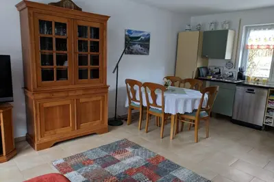 Küche/Küchenzeile in der Unterkunft Ferienwohnung Huber in Utting am Ammersee