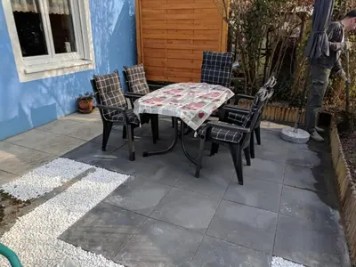 Ein Patio oder anderer Außenbereich in der Unterkunft Ferienwohnung Huber in Utting am Ammersee