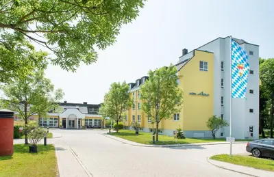 Das Gebäude in dem sich das Hotel befindet