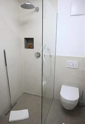 Ein Badezimmer in der Unterkunft FEWO RISSERKOGEL das Original mit großem Garten