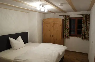Ein Bett oder Betten in einem Zimmer der Unterkunft Appartement - Ferienwohnung - FeWo Obernkammer