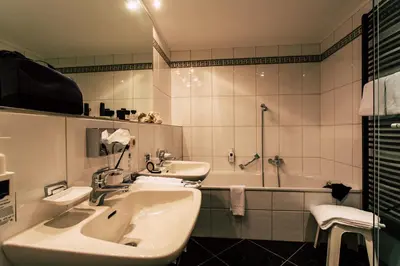 Ein Badezimmer in der Unterkunft Hotel Terrassenhof