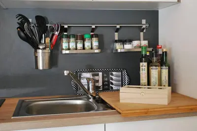 Küche/Küchenzeile in der Unterkunft Sonniges Appartement am Tegernsee