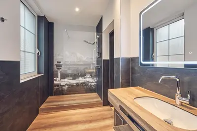 Ein Badezimmer in der Unterkunft AKZENT Hotel Aufkirchen